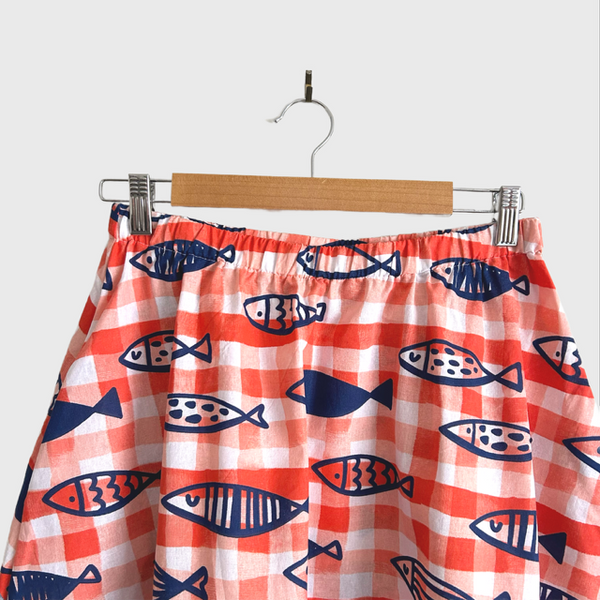 Mid length Skirt - Fish (M)
