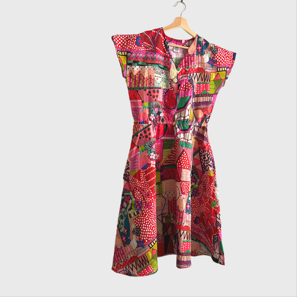 Jasmine Dress - Miss Moresby Parade Red