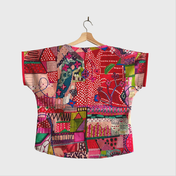 Custom Short sleeve - Miss Moresby Parade Red top