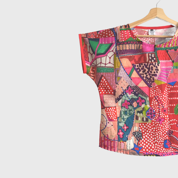 Custom Short sleeve - Miss Moresby Parade Red top