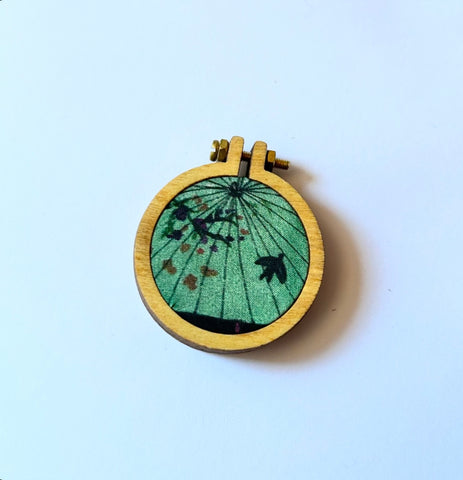 Brooch - Mountain Parasol  (Parasol Collection)