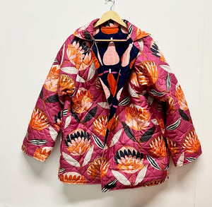 Reversible Quilted Jacket - Waratahs and Pears