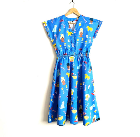 Jasmine Dress - Millennial People in Blue