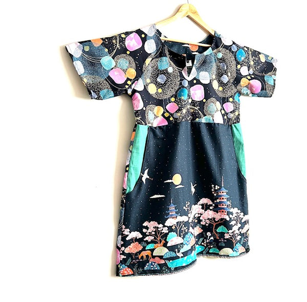 Everyday No Waste Dress - Cherry Blossom Galaxy (L)