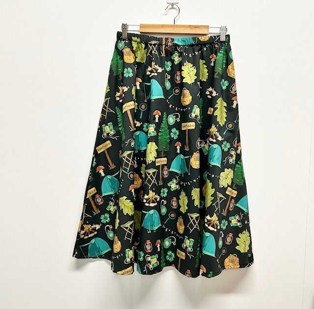 Mid length Skirt - Round the Campfire (S)