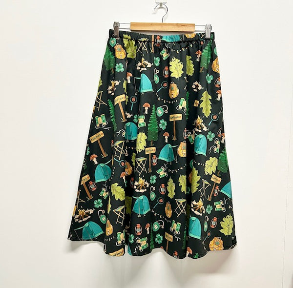 Mid length Skirt - Round the Campfire (L)