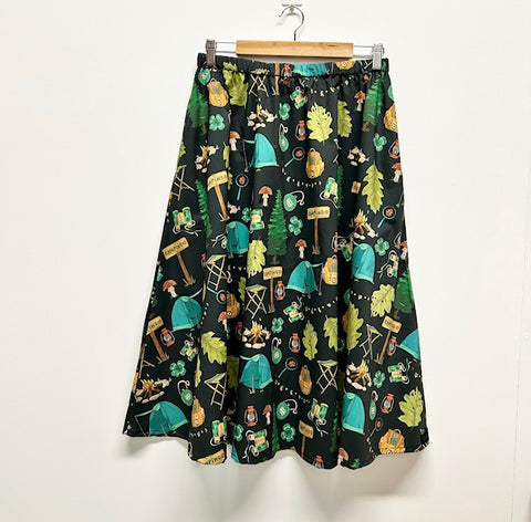 Mid length Skirt - Round the Campfire (L)