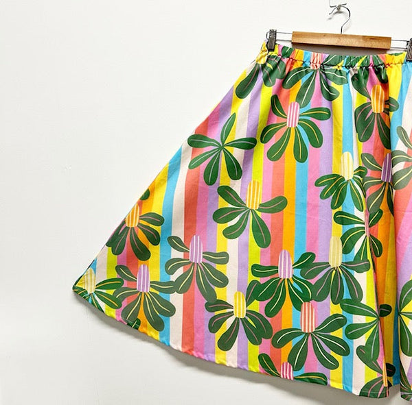 Mid length Skirt - Banksia Love (S)