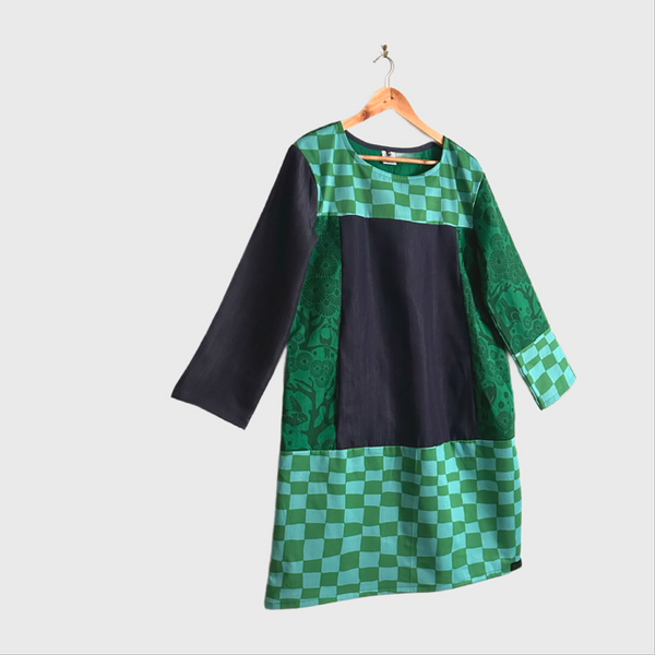 Artista No Waste Dress - Mikko and Checks (M)