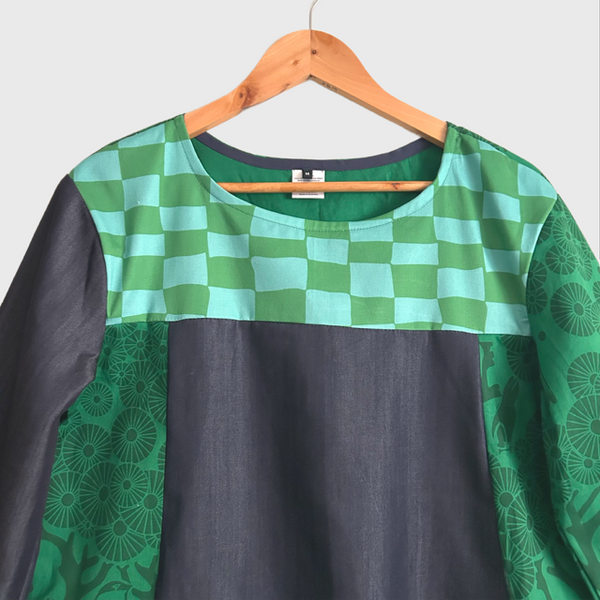 Artista No Waste Dress - Mikko and Checks (M)