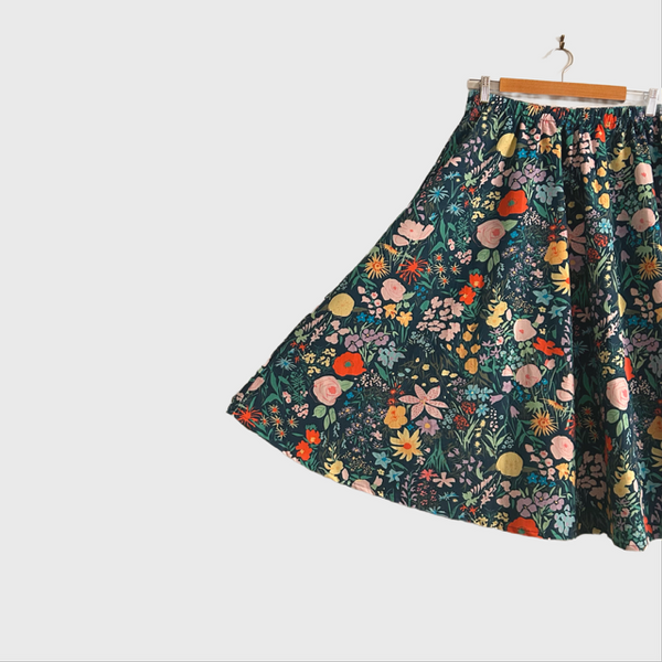 Mid length Skirt - Twilight Garden (L)
