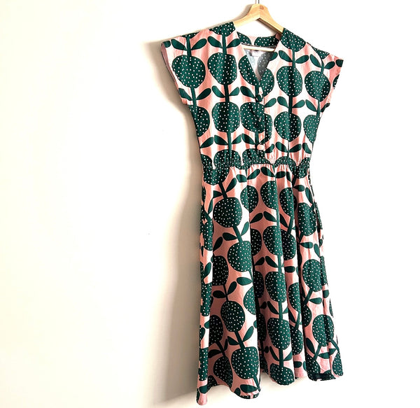 Jasmine Dress - Jennifer Bouron Pink and Green