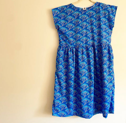 Box Dress - Blue Chives (L)