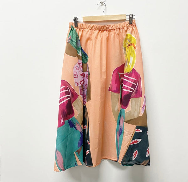 Mid length Skirt - Looking Ahead in Peach (M)