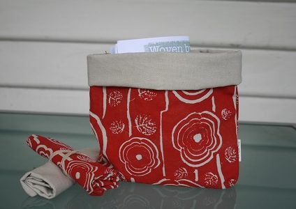 Red_Cream Flower Bag kit